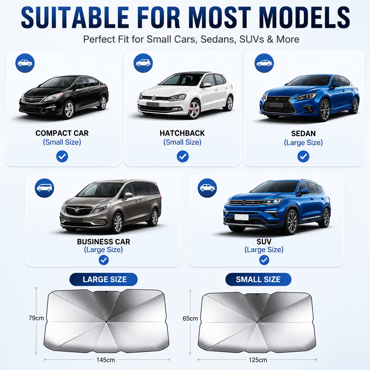 ✨ Premium Umbrella Car Sun Shade | UPF50+ Foldable UV Blocker & Heat Reflector for Instant Interior Cooling 🚗