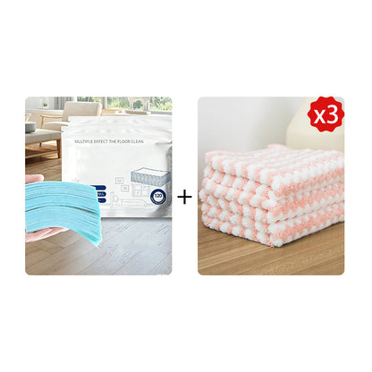🔥 50% OFF | 4-in-1 Streak-Free Floor Cleaning Sheets - Instant Grime & Odor Removal ✨
