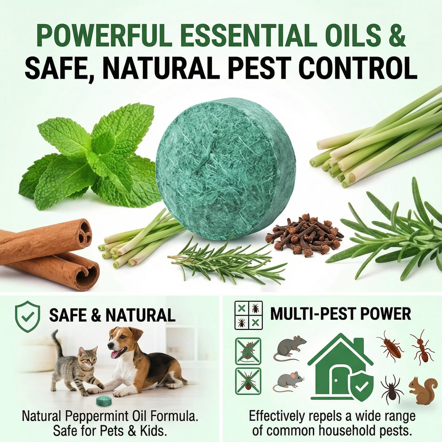 Keep Mice & Rats Away Naturally — 12 Ready-to-Use Peppermint Repellent Pouches