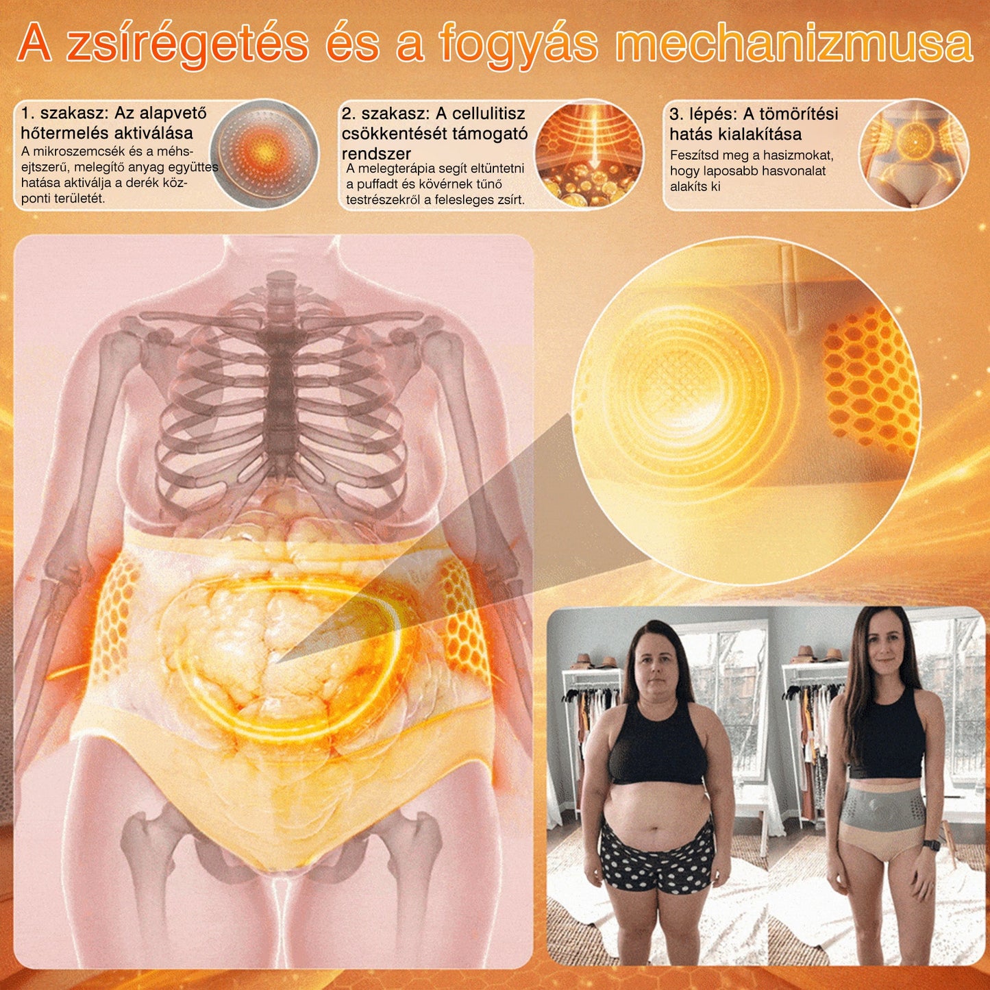 🍈🍈A márka hivatalos üzlete | 🍃RZXEA™  2026 Moringa és berberin 4 az 1-ben mikrorészecskés alakformáló és zsírégető rövidnadrág