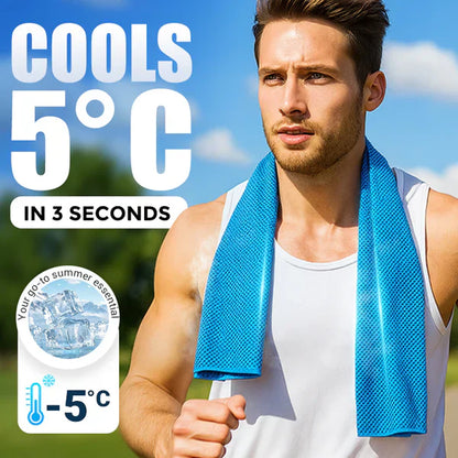 ✨ Ultimate Instant Cooling Towel | Breathable, Sweat-Absorbent & Long-Lasting Heat Relief ❄️