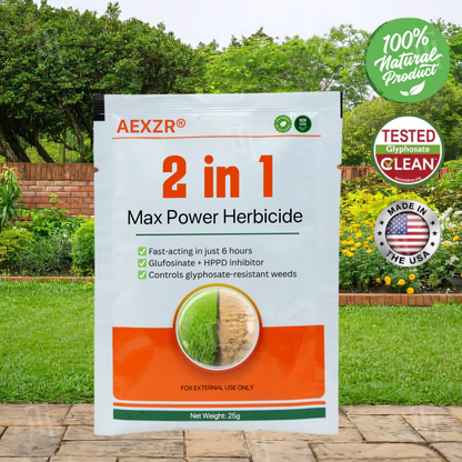 🌟 Official Store | ⏳ Watch Weeds Wither in 6 Hours! AEXZR® 2-in-1 Max Power Herbicide (100% Glyphosate-Free)