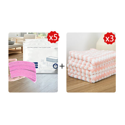 🔥 50% OFF | 4-in-1 Streak-Free Floor Cleaning Sheets - Instant Grime & Odor Removal ✨