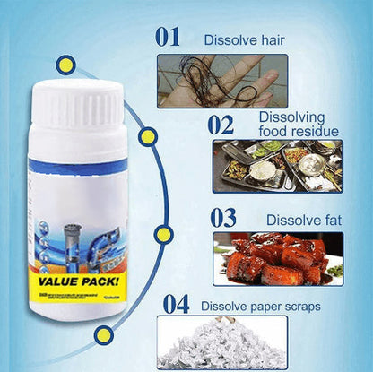 ✨ Ultimate Fast-Acting Drain Cleaner | Dissolves Hair & Clogs Instantly 💧