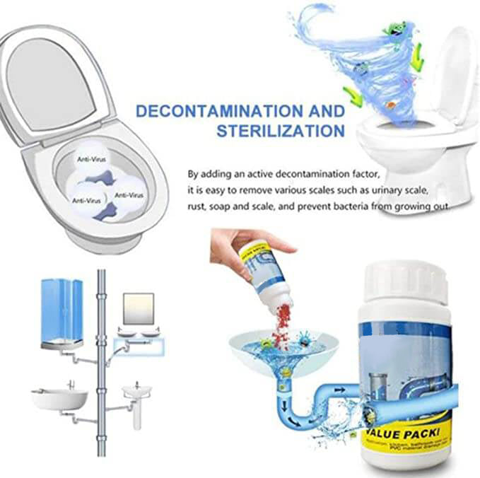 ✨ Ultimate Fast-Acting Drain Cleaner | Dissolves Hair & Clogs Instantly 💧