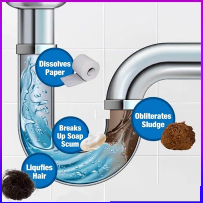 ✨ Ultimate Fast-Acting Drain Cleaner | Dissolves Hair & Clogs Instantly 💧