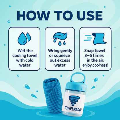 ✨ Ultimate Instant Cooling Towel | Breathable, Sweat-Absorbent & Long-Lasting Heat Relief ❄️