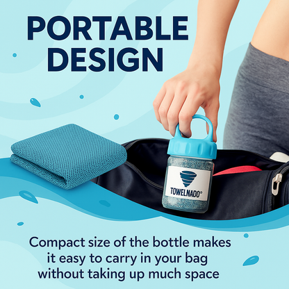 ✨ Ultimate Instant Cooling Towel | Breathable, Sweat-Absorbent & Long-Lasting Heat Relief ❄️