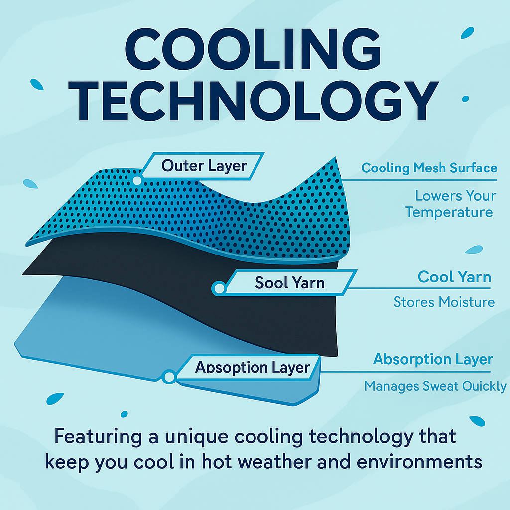 ✨ Ultimate Instant Cooling Towel | Breathable, Sweat-Absorbent & Long-Lasting Heat Relief ❄️