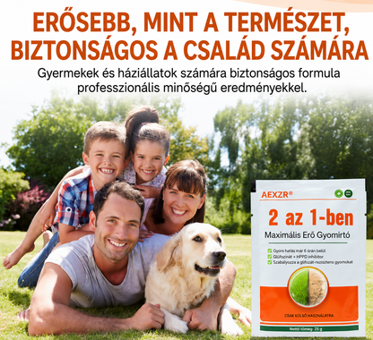 ✨ Gyomdzsungelből tökéletes pázsit! | ⏱️ Nézze, ahogy a gyomok 6 óra alatt elszáradnak!AEXZR® 2 az 1-ben Maximális Erő Gyomirtó