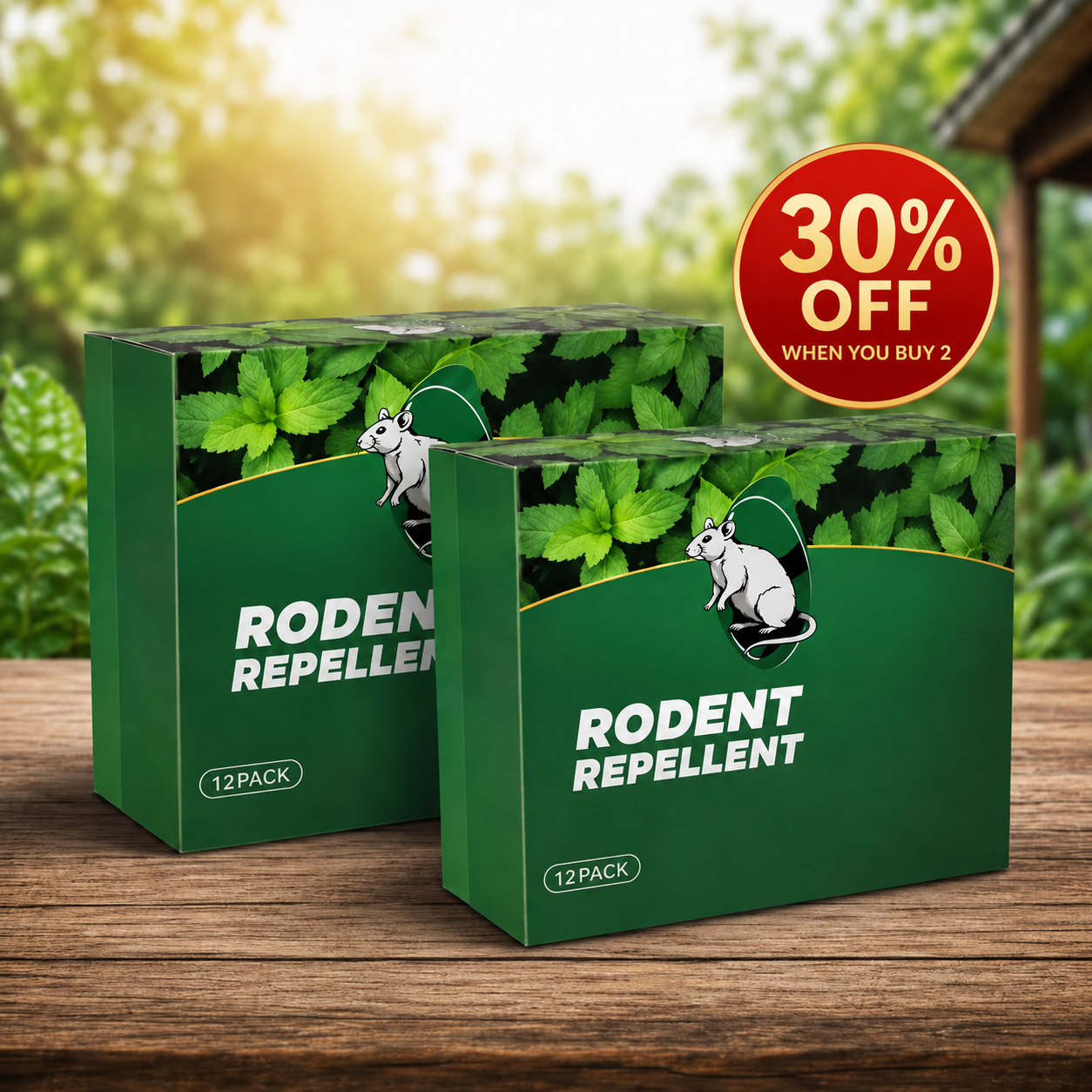 Keep Mice & Rats Away Naturally — 12 Ready-to-Use Peppermint Repellent Pouches