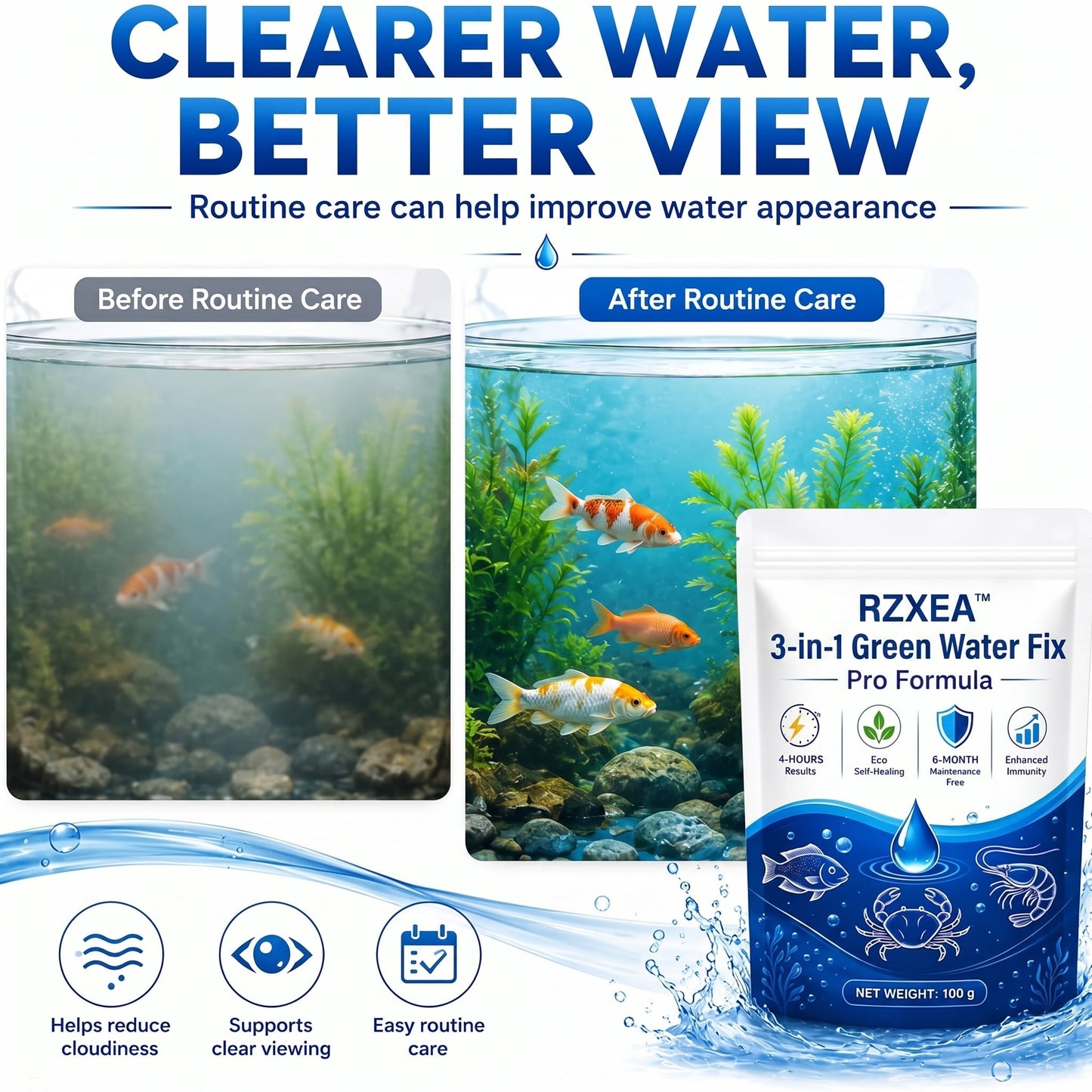 RZXEA™3-in-1 Green Water Fix