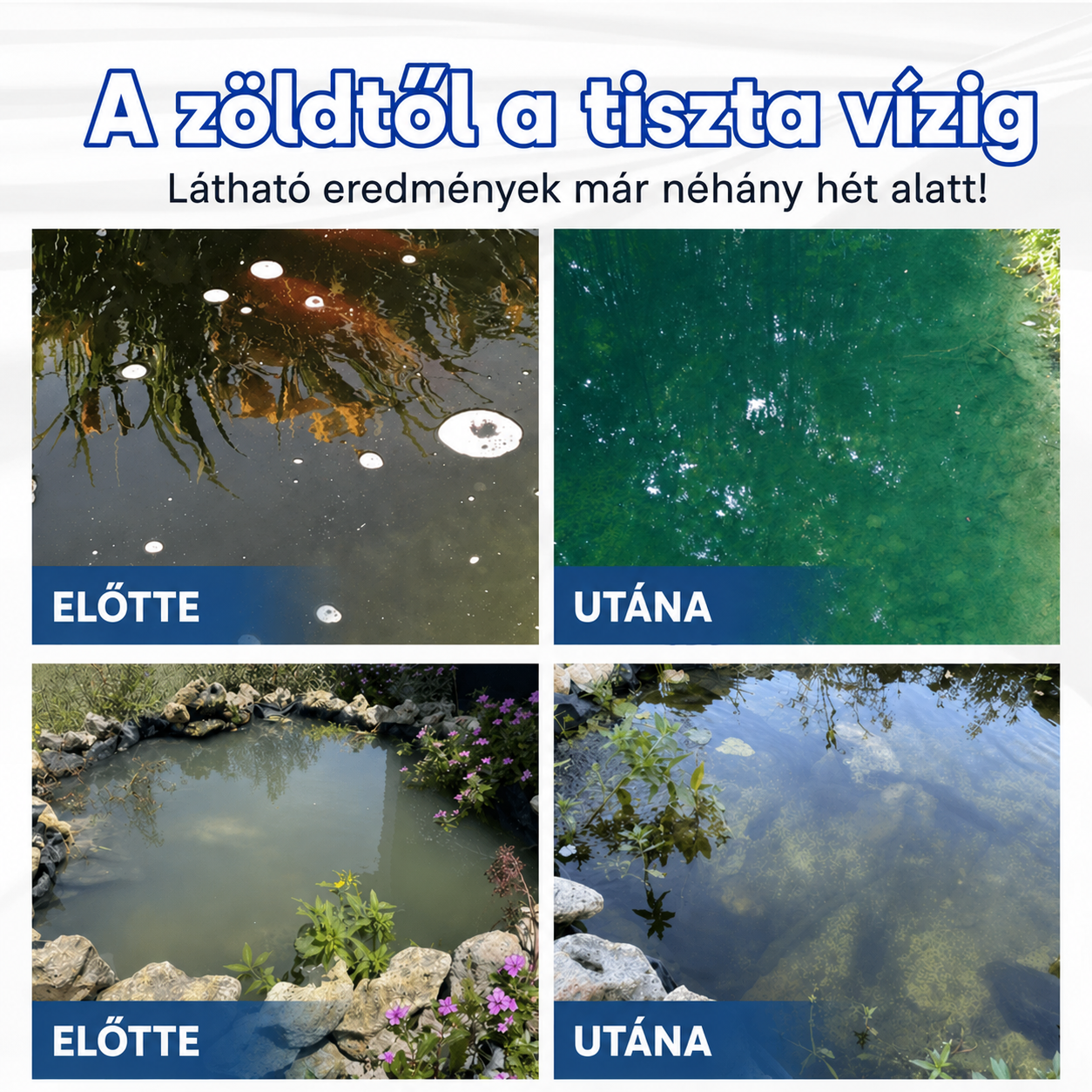 ✨ Zöldből tiszta egyetlen éjszaka alatt! | ⏱️ Kristálytiszta 24 órán belül! | AEXZR® Aqua-Or Pro Formula
