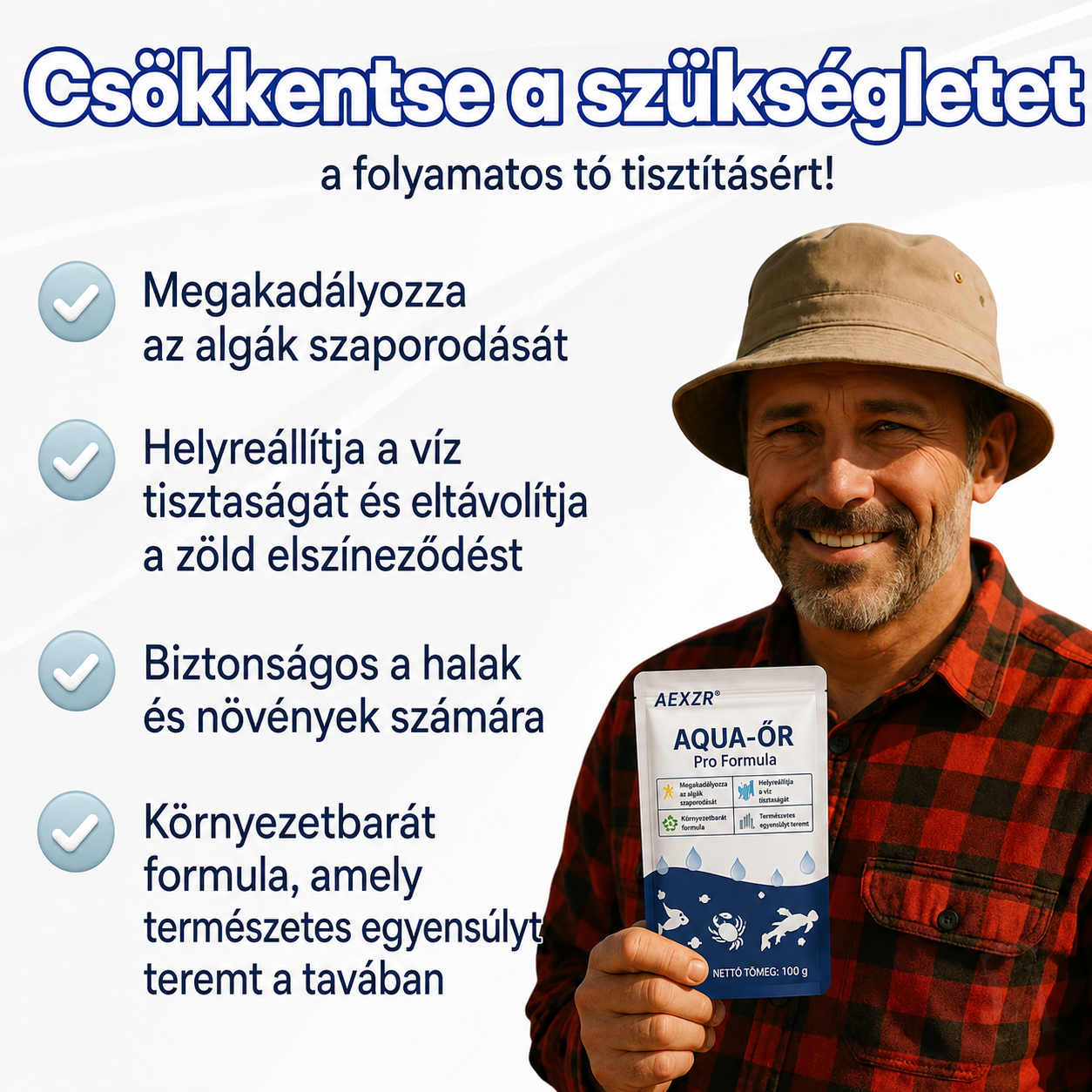 ✨ Zöldből tiszta egyetlen éjszaka alatt! | ⏱️ Kristálytiszta 24 órán belül! | AEXZR® Aqua-Or Pro Formula