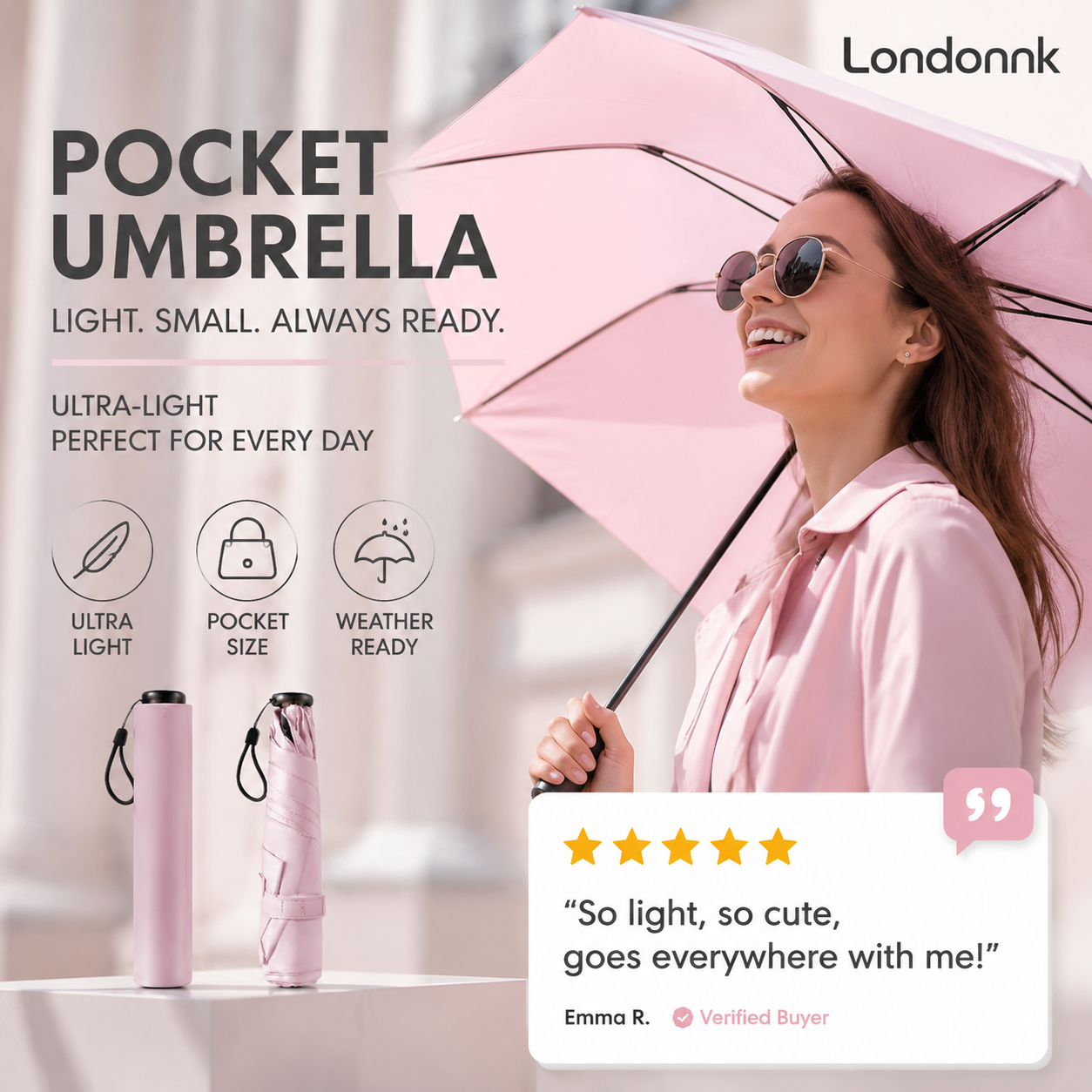🏆 Last Day Special Price $19.99 ! 🔥Ultra-Lightweight Compact All-Weather Umbrella