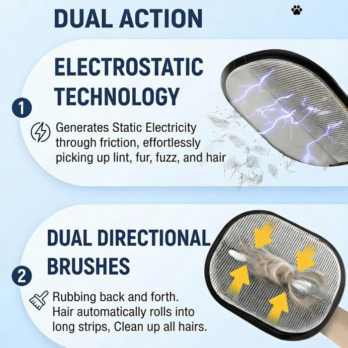 🏆 The Ultimate 2-in-1 Pet Hair Remover | Gentle Grooming & Deep Cleaning Glove for Dogs & Cats ✨