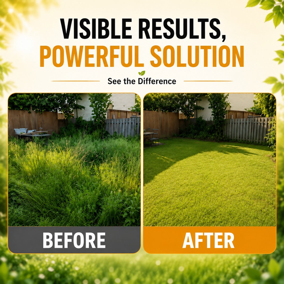 Visible results powerful solution before after