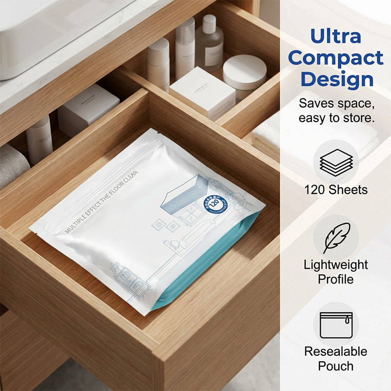 🔥 50% OFF | 4-in-1 Streak-Free Floor Cleaning Sheets - Instant Grime & Odor Removal ✨