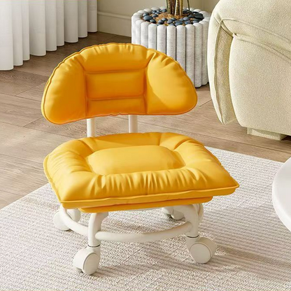🪑60% OFF NOW! ⏰ Rolling Low Stool with Backrest – Padded seat & silent casters – Perfect for workshops, garages or studios – comfortable and mobile 🛠️✨